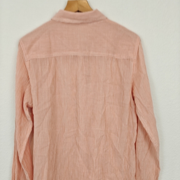 J. McLaughlin Coral Button Down Shirt on - Picture 11 of 12